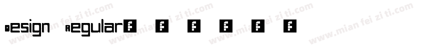 Design Regular字体转换